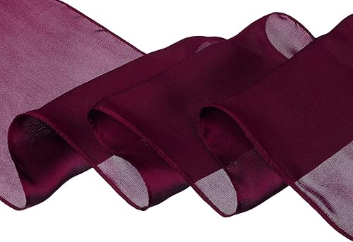 Vista 19 de Allegra K Bufandas flacas puras de color sólido liso para mujer, banda larga para el pelo Albaricoque