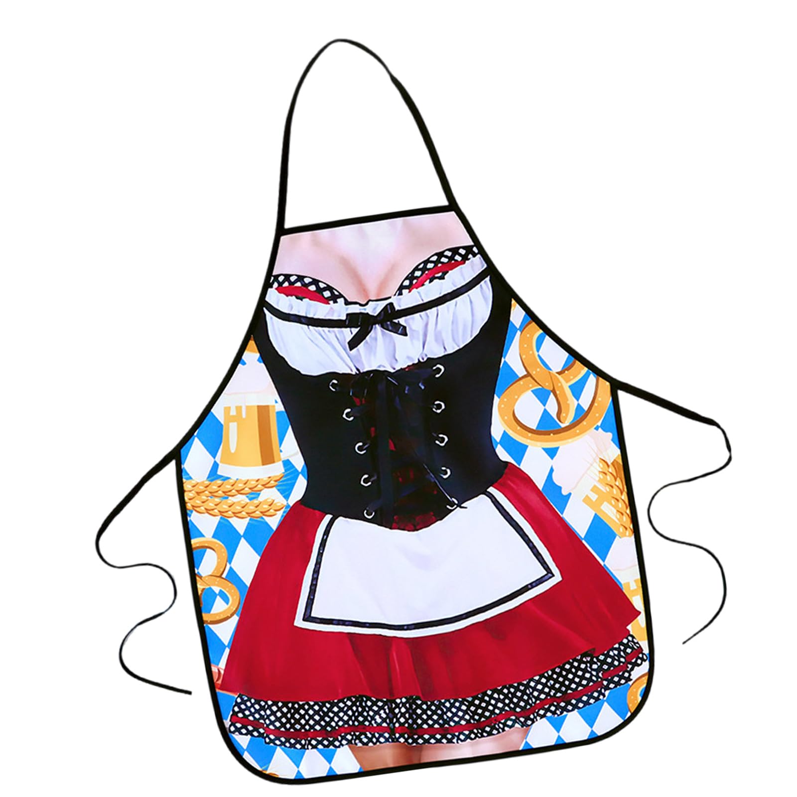 Jazuaiao Kitchen Apron for Women Long Sleeve Protective Polyester Household Cooking Baking Long Sleeve Cooking Apron