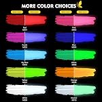 Magicfly Glow in The Dark Paint, 10 Colors Glow Acrylic Paint Set (20 ml/0.7 oz) for Halloween Decorations, Extra Bright & Non-toxic, Perfect for Indoor and Outdoor Use