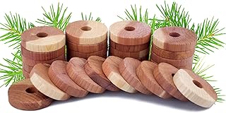 ACMETOP 31 Pack Cedar Blocks for Clothes Storage, 100% Natural Cedar Hangers Balls, Cedar Rings for Closets & Drawers