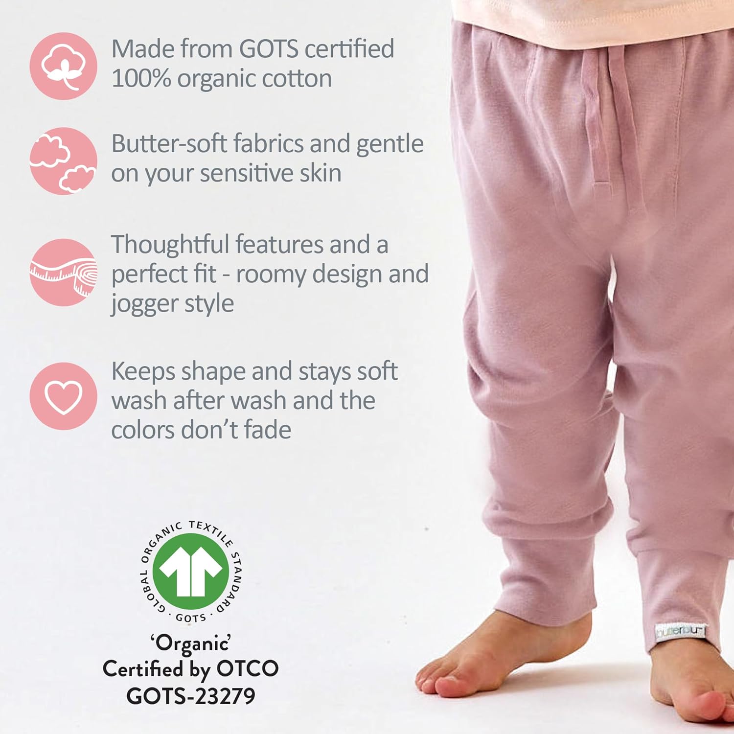 Unisex-Baby Jordan 4-Pack Jogger Pants 100% Organic Cotton Bottoms for Boys & Girls - Image 6