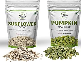 Heaven Gate Pumpkin Seeds 100g & Sunflower Seeds 100g Combo | High Fiber, Protein & Omega-3 | Raw & Natural Superfood Seeds for Snacking, Salads & Healthy Lifestyle