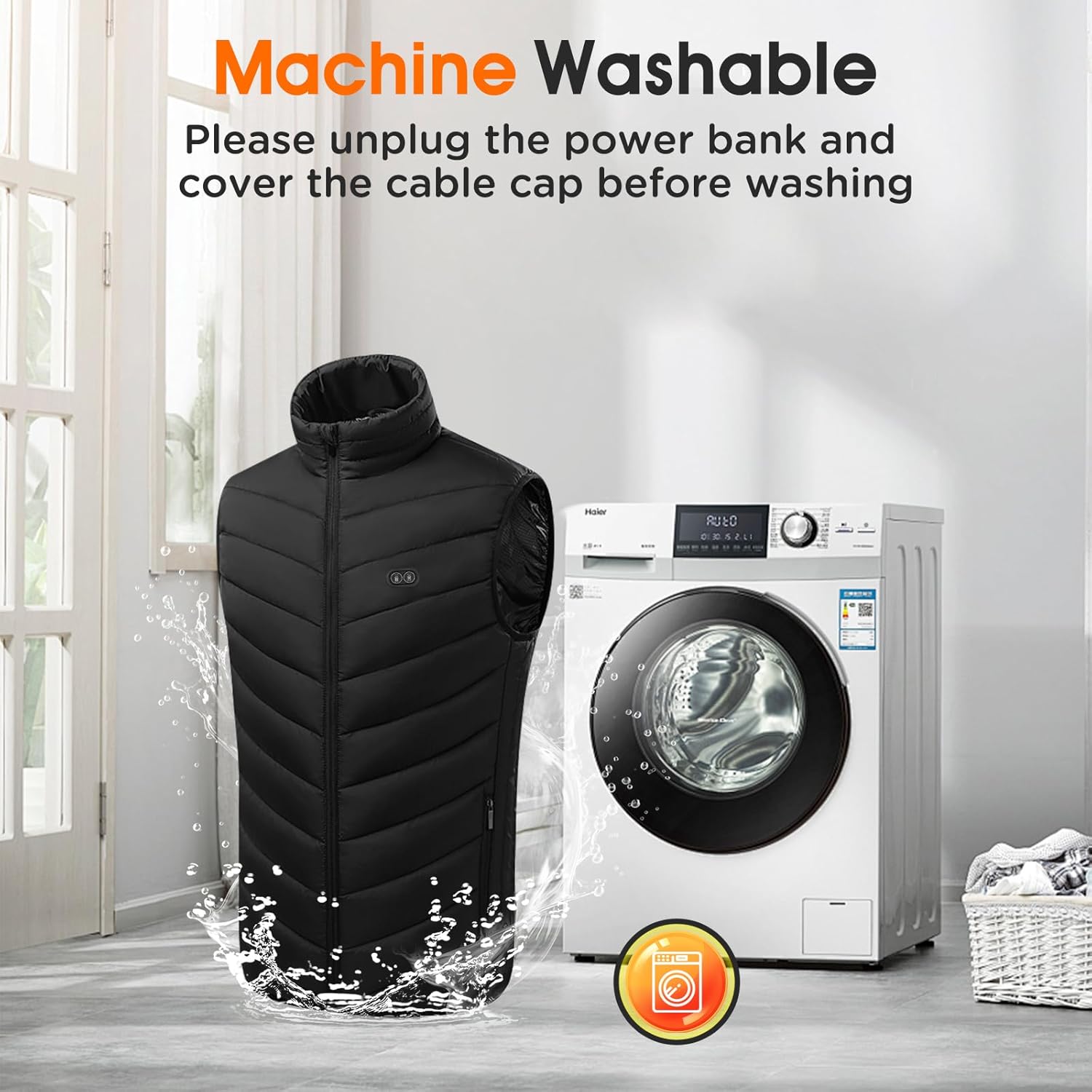 Heated Vest, 20000mAh Battery Heated Vest for Men, 21 Heat Zones Heated Jacket for Women Outdoor work Hiking Skiing