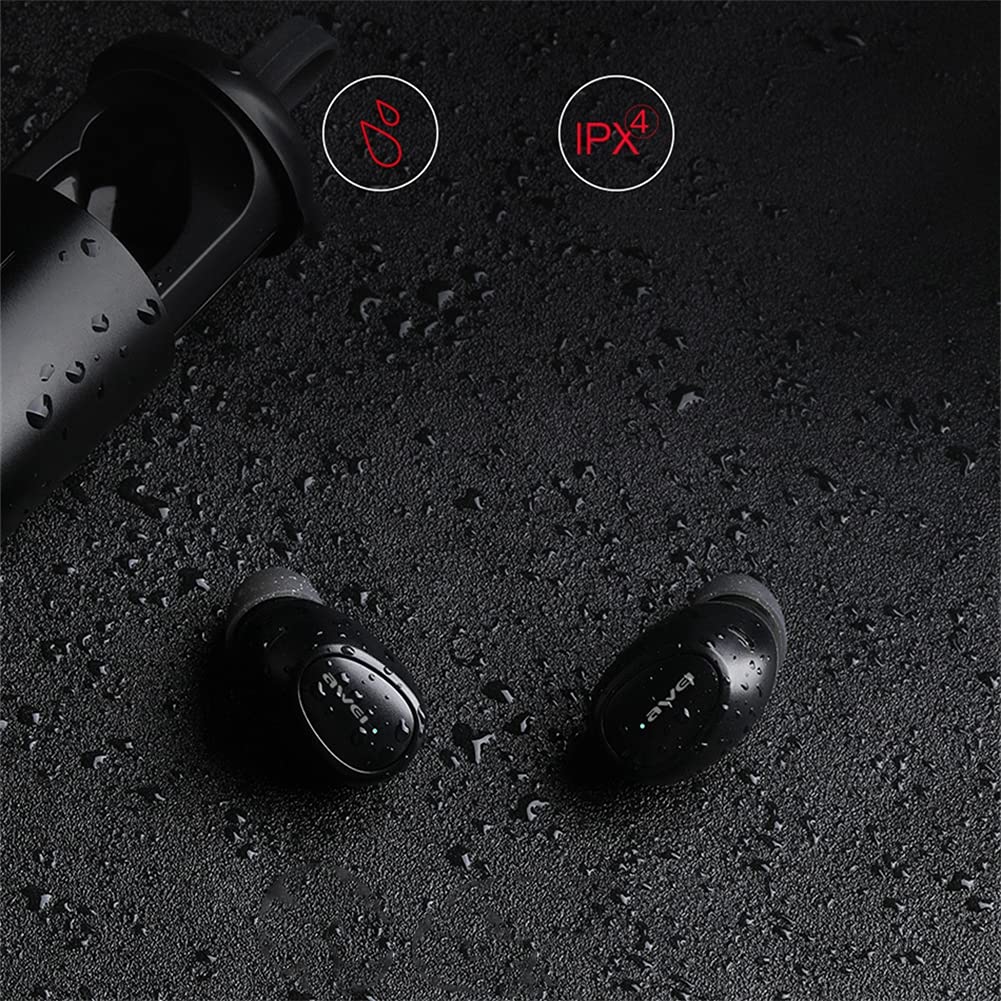 Veri Auricolari Wireless, Cuffie Bluetooth con Riduzione del Rumore, con Microfono, IPX4 Impermeabile, Stereo Hi-Fi, per L'allenamento in Palestra