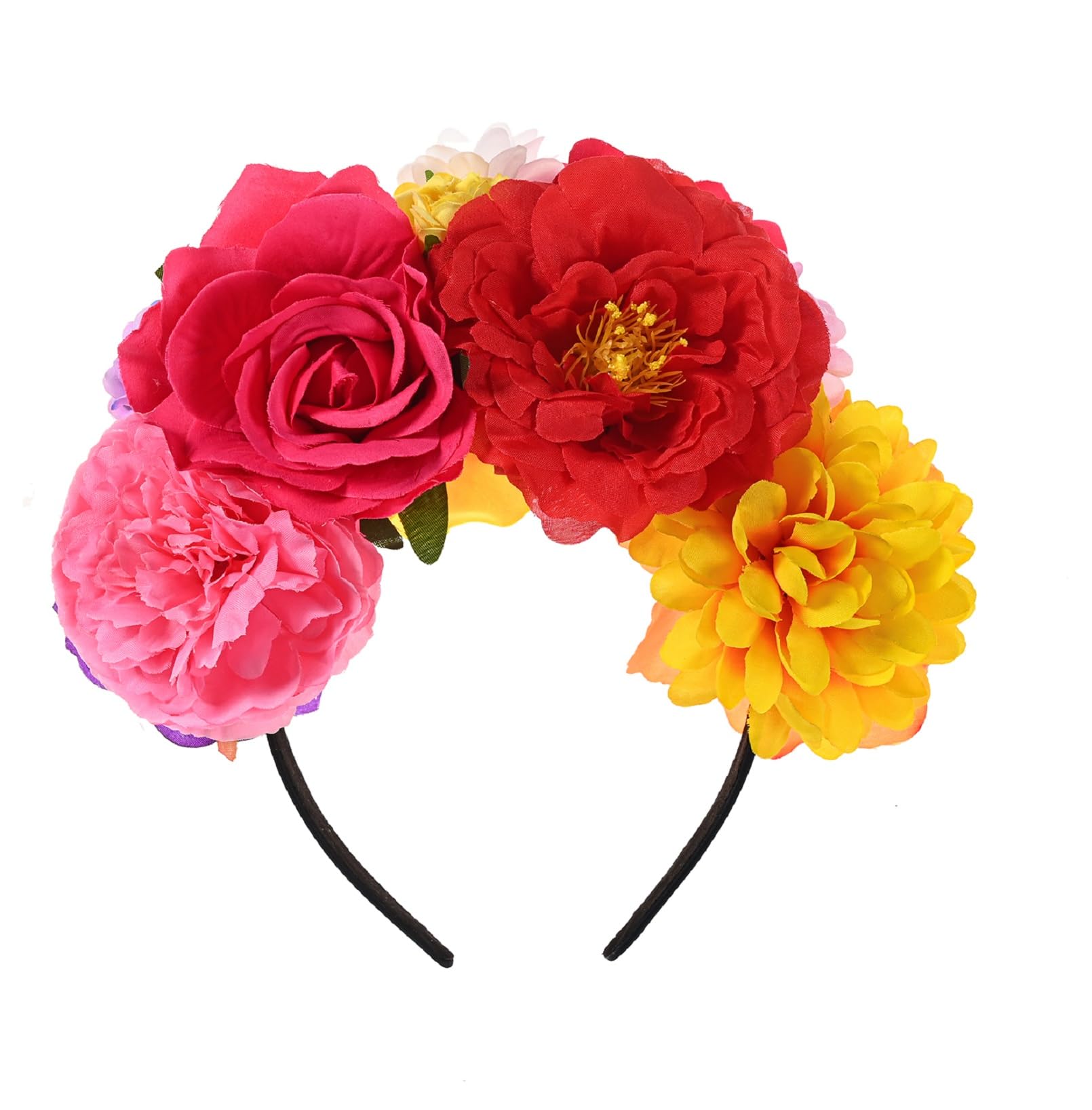 DreamLilyRose Flower Crown Headband HalloweenCinco De Mayo Party Costume Headpiece NC26