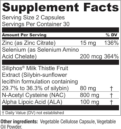 Miniatura 3 de LiverWell - Limpieza hepática, rejuvenecimiento, apoyo metabólico, suplemento hepático para la salud hepática con extracto de cardo mariano