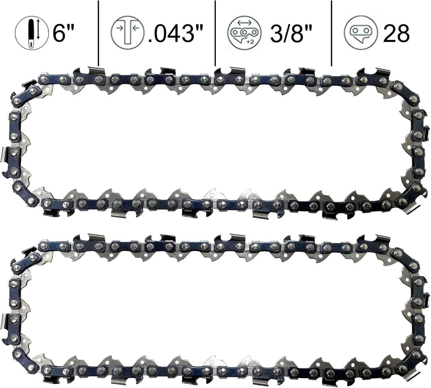6 Inch Chainsaw Chain view 2