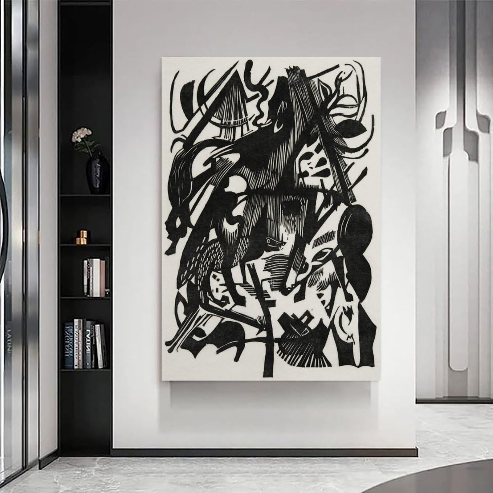 Generisch Franz Marc's Birth of The Wolves (1913) Canvas Canvas Poster Impresión artística 24 x 36 pulgadas