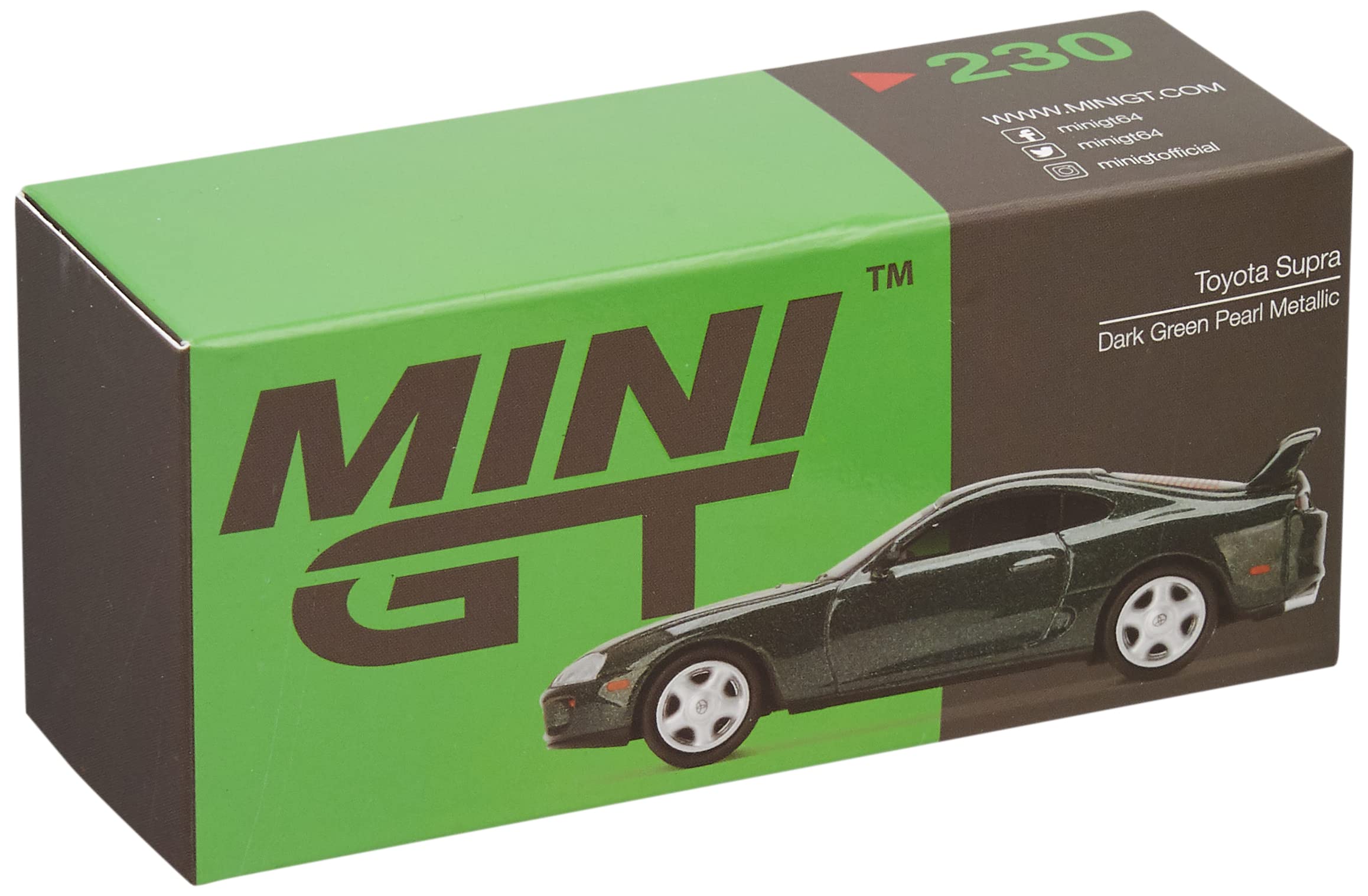 Amazon | MINI GT 1/64 トヨタ スープラ ダークグリーンパール