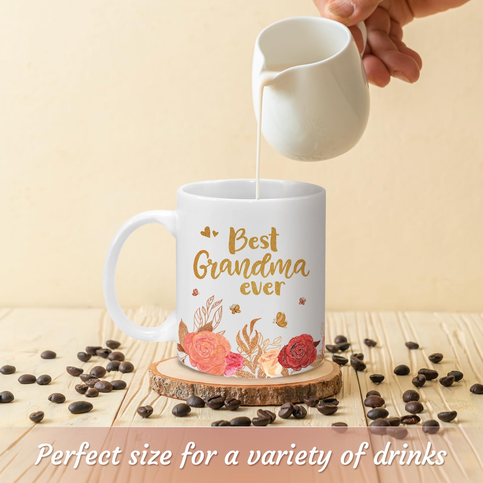 24 cups of coffee Karat 500 ct 24 oz White Paper Coffee Cups 90 mm main image 1