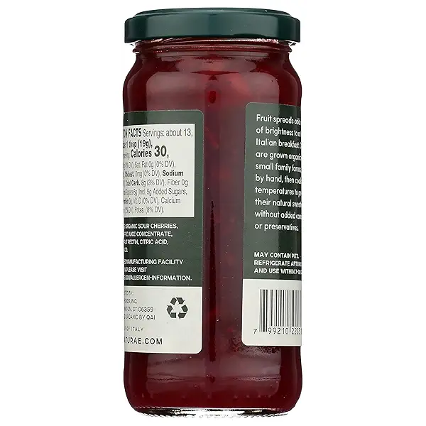 Sour Cherry Organic Fruit Spread - 9 oz 2