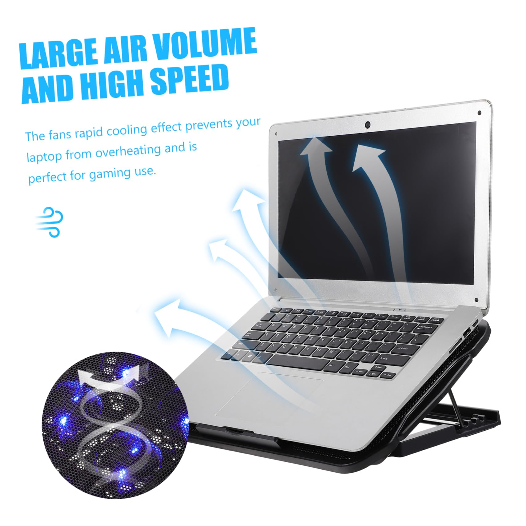 Soporte del Radiador para Portátil Disipador de Calor Enfriador Práctico Soporte de Refrigeración para Laptop para Uso Oficina o Hogar