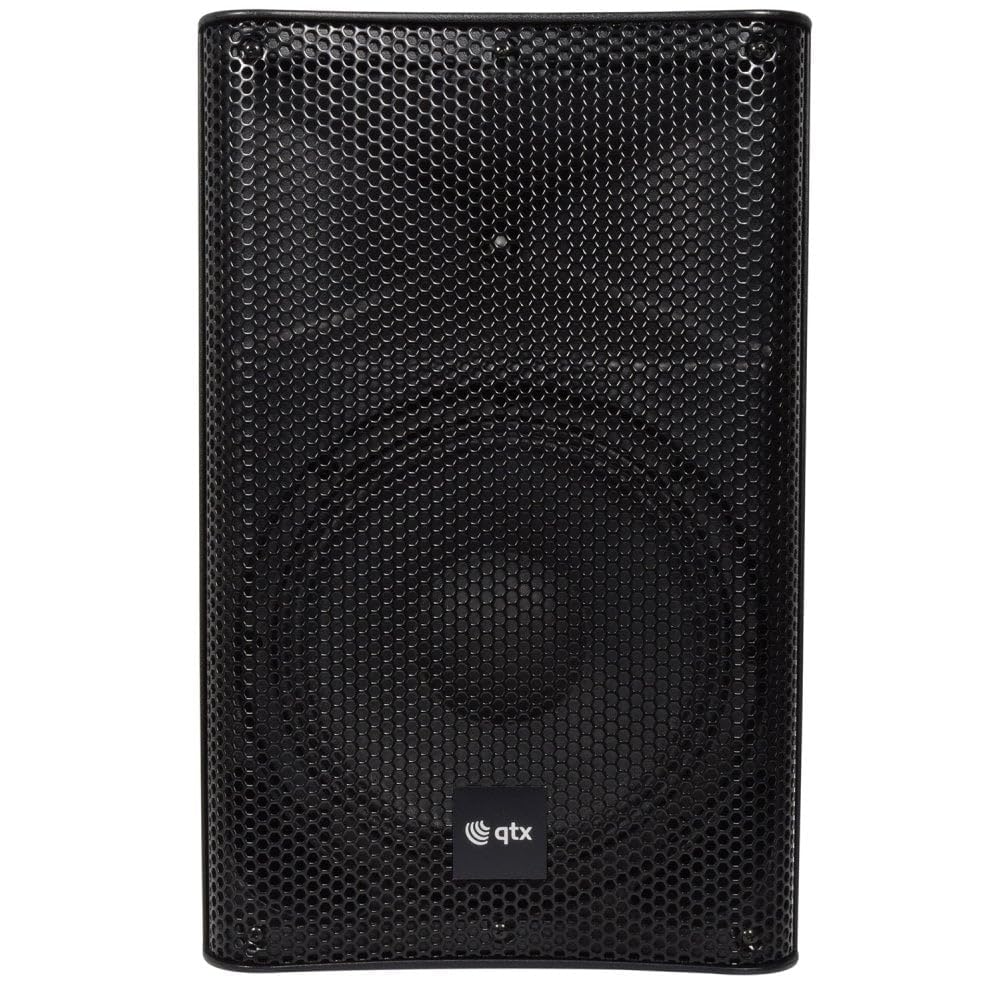 qtx Quest 10 gabinete de Escenario PA Completo con Reproductor Multimedia USB/SD con sintonizador FM y Bluetooth 600W Pico de Potencia de Salida