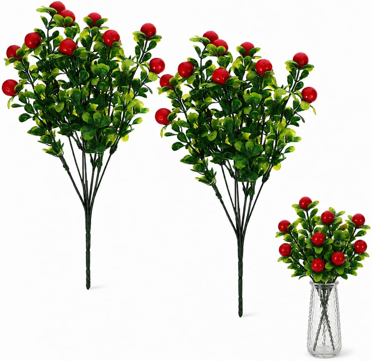 Alipis 2pcs Lifelike Artificial Fruit Plants Branches Premium Simulation Fruit Decor for Home Office and Photography Props