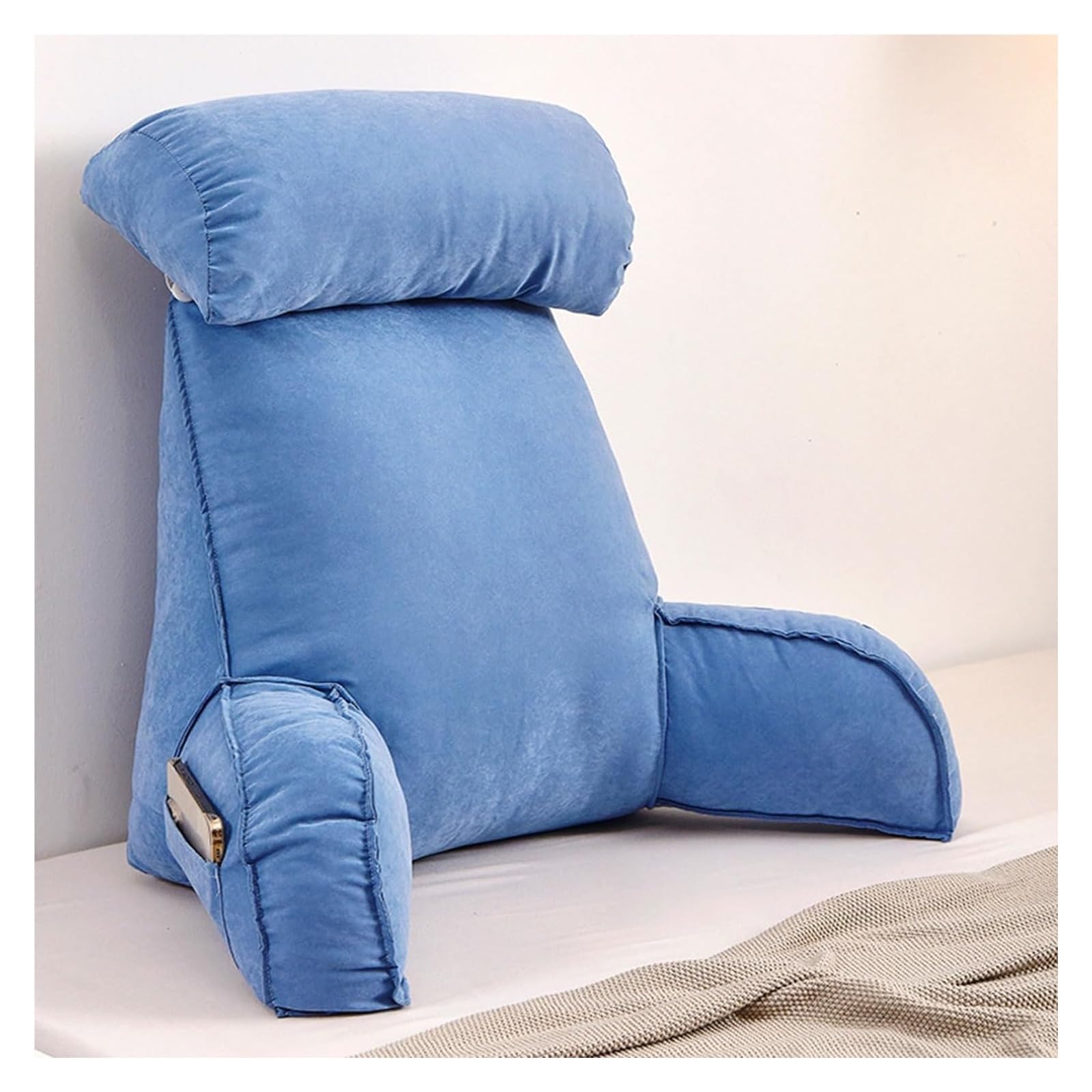 YKMYXZ support pillow， Relax Pillow,Backrest Multifunctional Sofa And Bedside Cushion WithRest(Gentleman Blue)