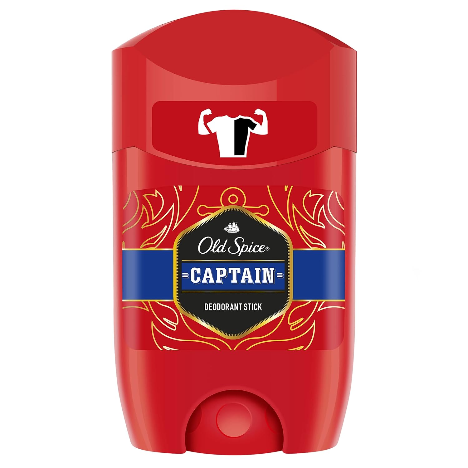 Old Spice Captain Men’s Deodorant Stick 50 ml / 1.69 fl oz, Solid Underarm Deodorant with Fresh Clean Fragrance, Daily Grooming Essential for Home, Gym, and Travel Use image 2