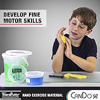 Vista 2 de CanDo Sparkle Theraputty - 1 lb - Amarillo - X-Soft