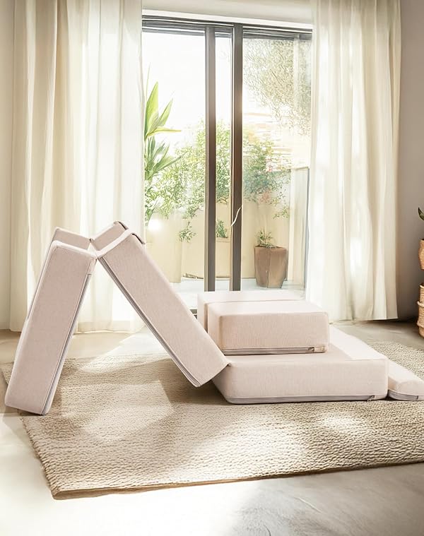 ROBUD Kids Couch, Beige Modular Kids Play Couch, DIY-Style & Washable Toddler Sofa for Playroom, Bedroom, Nursery, WG411 by ROBUD - Image 7