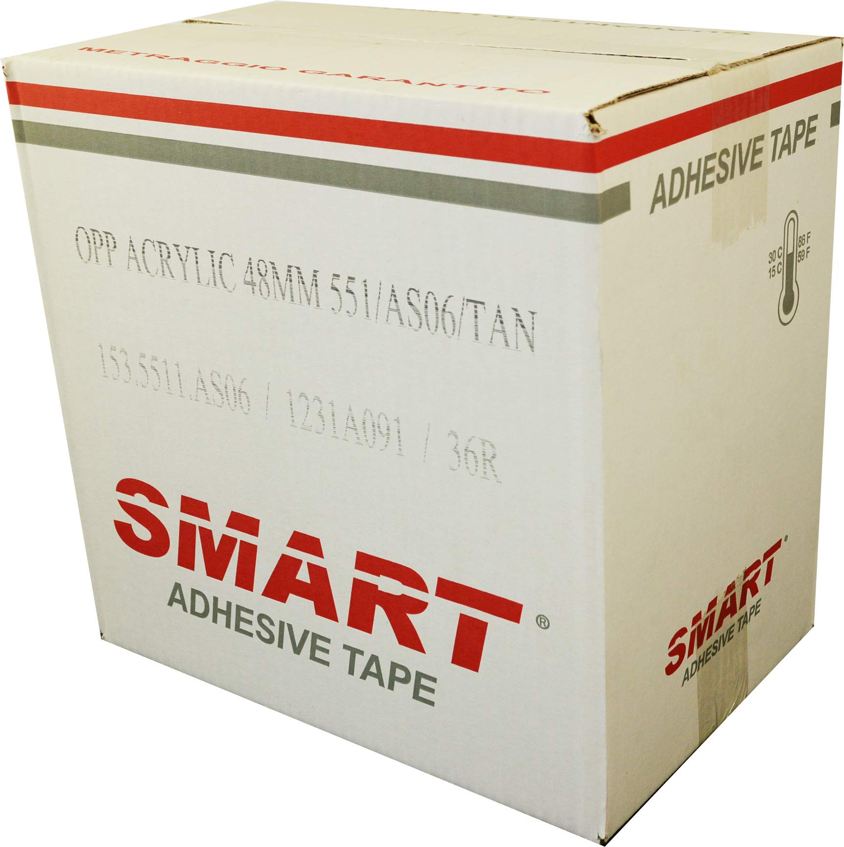 Nastro autoadesivo AKRYL SMART nastro da imballaggio marrone, nastro trasparente lungo 50 m, largo 48 mm, ideale come nastro adesivo, forte, durevole, da imballaggio (180)