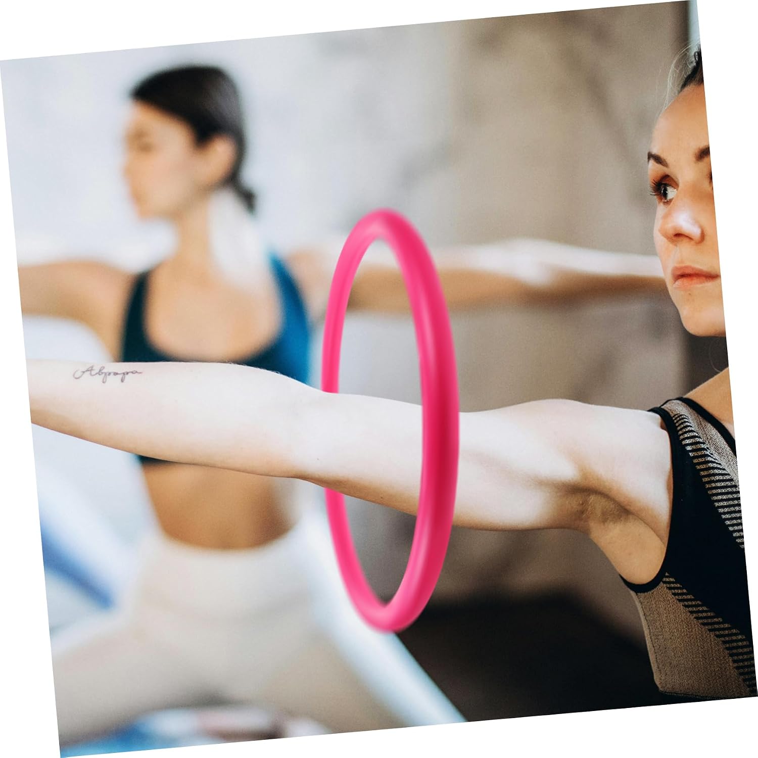 Abaodam Weighted Arm Hoop for Women Arm Strengthening Equipment for Yoga Fitness Versatile Exercise Accessory for Upper Body Workout Safe Pe Material