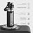 ENCOOL Insulated Water Bottle with Straw Stainless Steel Water Bottle, Leak-Proof, BPA-Free, Double Wall Vacuum Keeps Cold for 24 Hours for Sports, Travel, School (18 oz, Black Night)