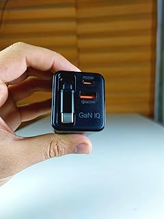 شاحن 735 نانو 2 65 واط بمنفذ USB نوع C، شاحن سريع قابل للطي بتقنية بي بي اس بـ 3 منافذ لماك بوك برو/اير واي باد برو وجالاكسي S23 وديل اكس بي اس 13 ونوت 20/10 بلس وآيفون 15/برو وستيم ديك وغيرها