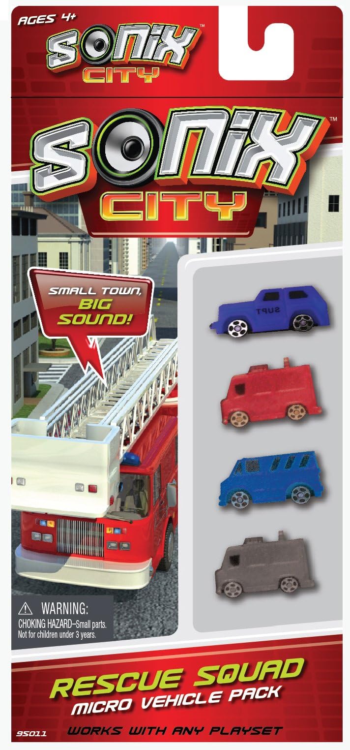 Sonix City Rescue Squad Vehicle Pack
