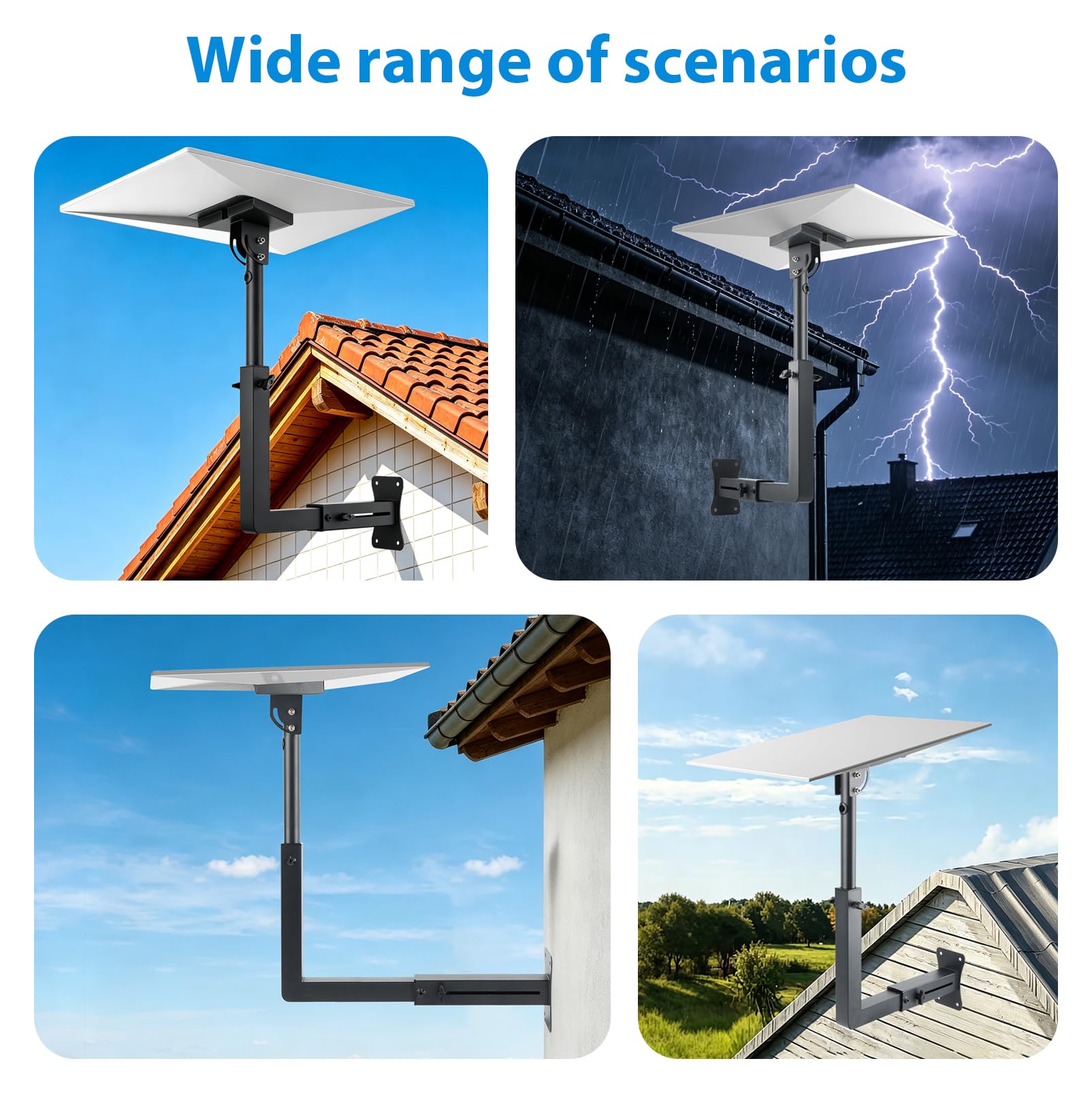 Soporte compatible con Starlink V3, soporte de pared largo compatible con Starlink V3, soporte de techo compatible con Star-link V3, vertical compatible con Starlink Gen 3, kit de montaje de pole