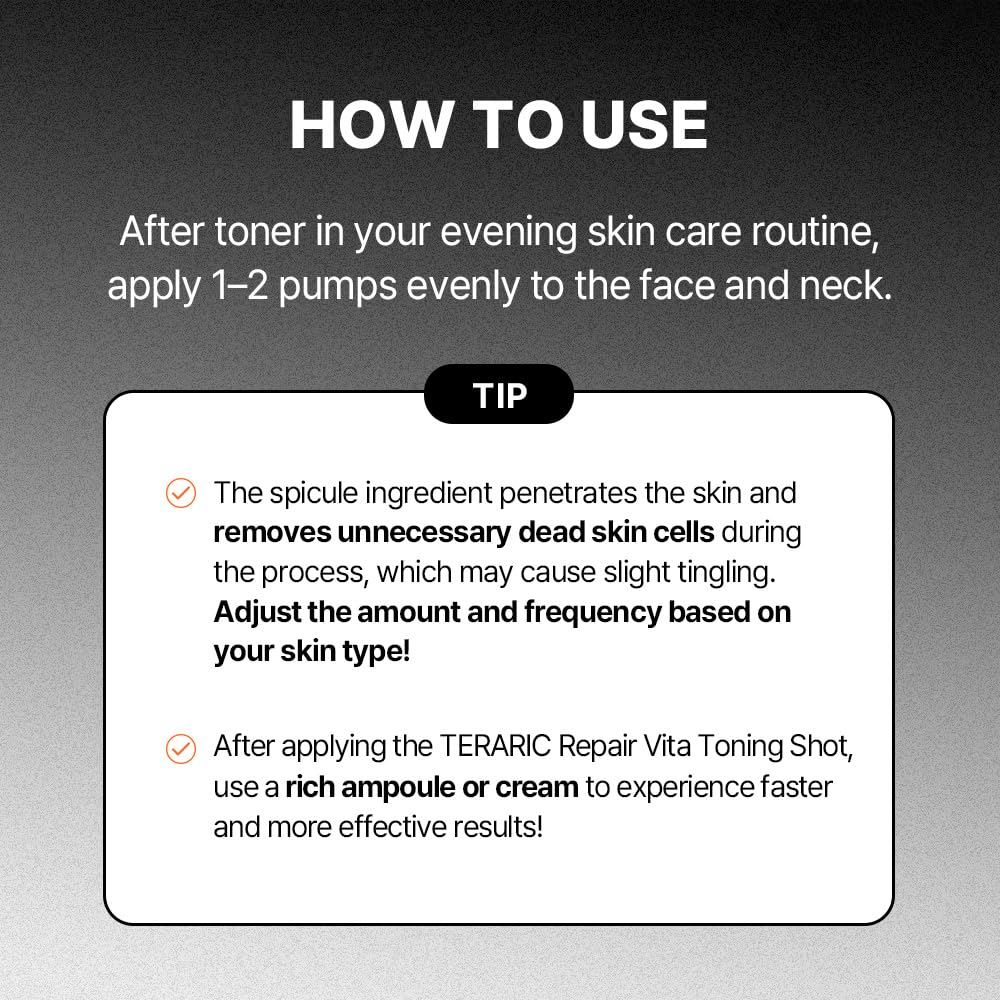 Repair Vita Toning Shot 300 – Korean Brightening Serum with Micro EC-Spicule – Clinically Tested for Pore Refinement, Melasma Reduction & Skin Radiance (50ml)