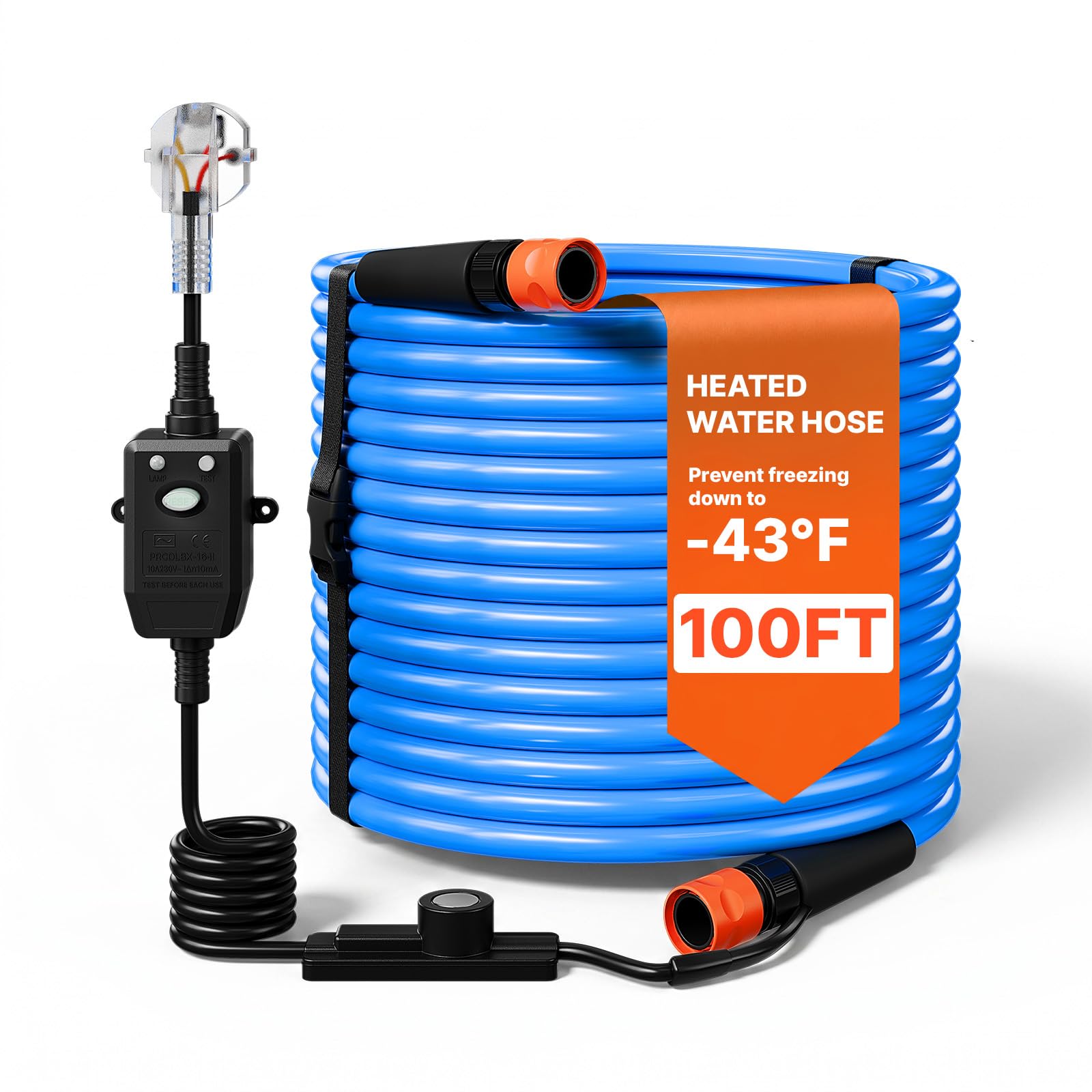 VEVOR Tubo Flessibile Riscaldato per Acqua Potabile Antigelo -43℃ 30,5 m