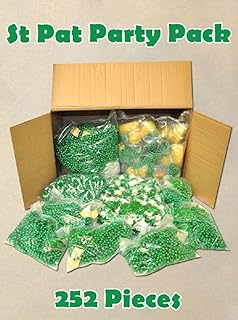 ST. PATRICK SHAMROCK IRISH CLOVER HUGE PARTY PACK OVER 250 PIECES