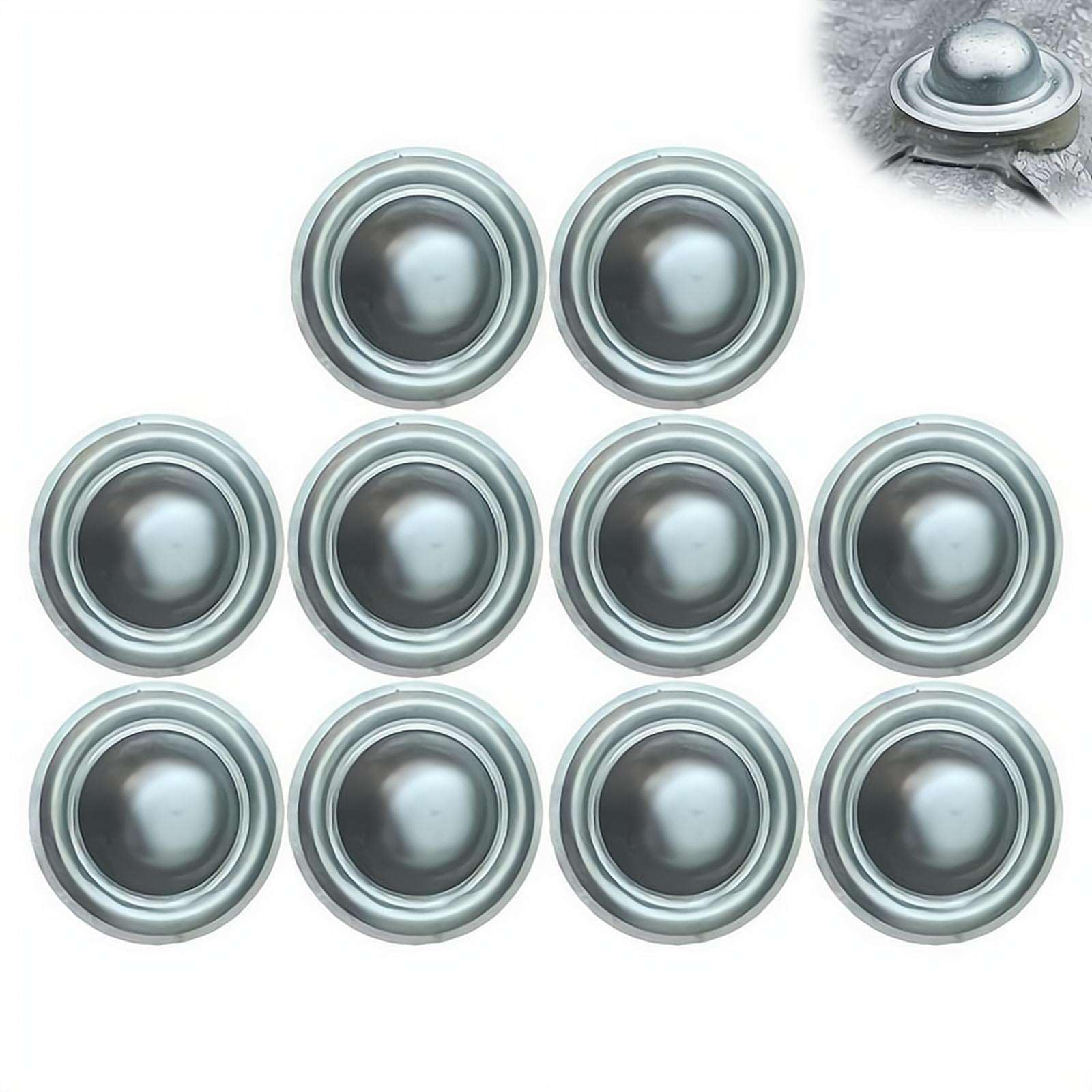 Metal Roof Bolt Caps, Metal Roof Screw Caps for Roof Leak Repair, Directly Cover Existing Screw Heads, for Outdoor Roof Siding Garages Patios(10 Pcs)
