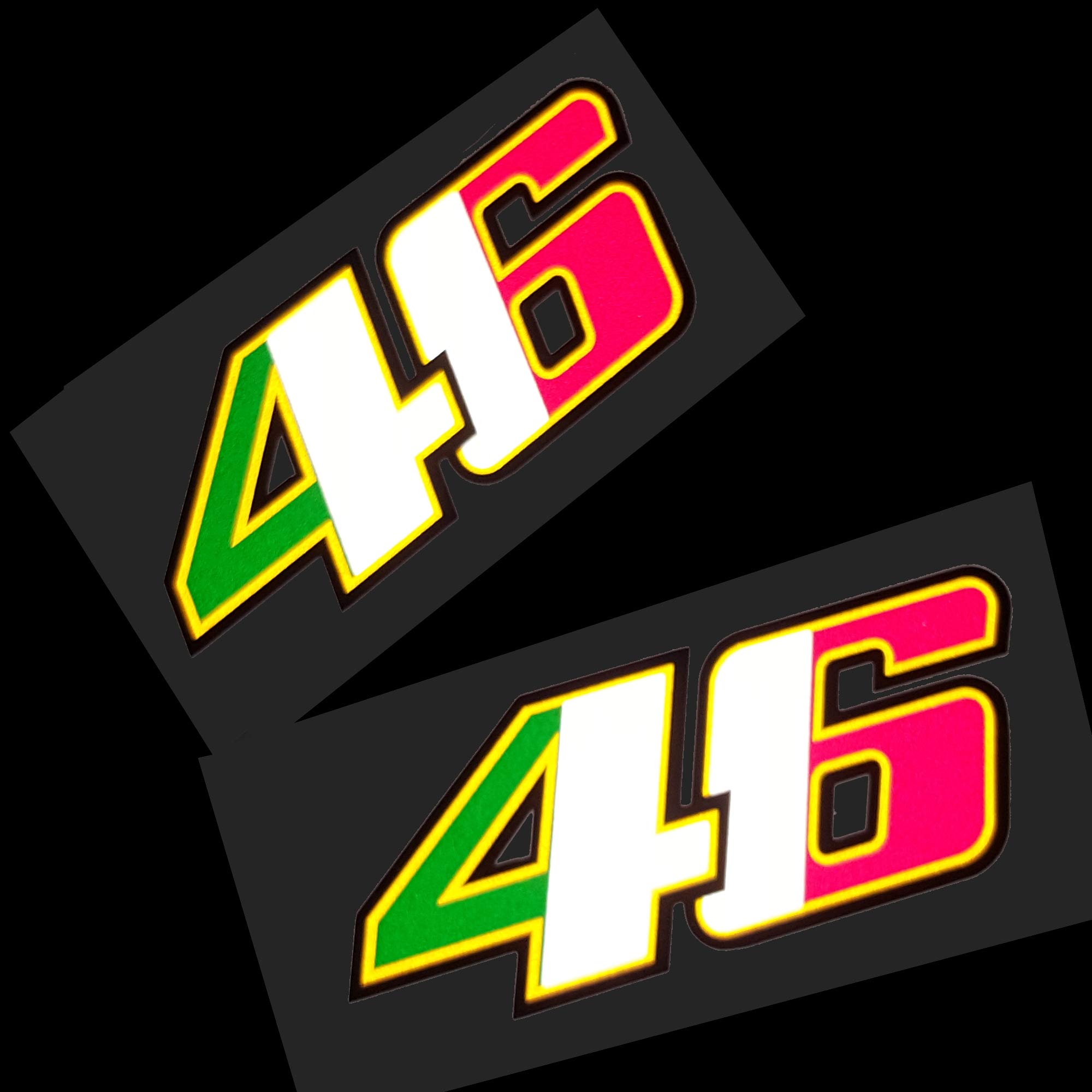 Twisted Melon Rossi 46 Italian colours REFLECTIVE graphics x 2