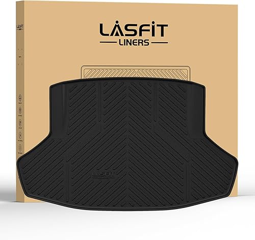 LASFIT Tapete de maletero para Honda Civic Sedan 2022-2026 y Civic Sedan Hybrid 2025-2026, apto para todo tipo de clima, revestimiento de maletero,