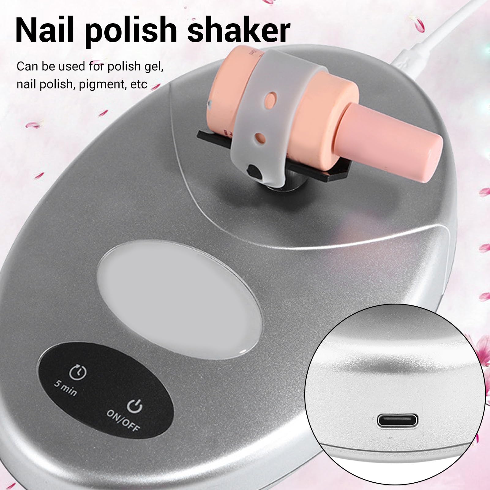TARSHYRY Shaker do Farb Modelarskich Maszyna do Mieszania Lakieru do Paznokci Mieszadło Wirowe Równomierne Narzędzia do Pigmentów, Lakierów do Paznokci, Klejów do Rzęs, Probówek (wtyczka UE)