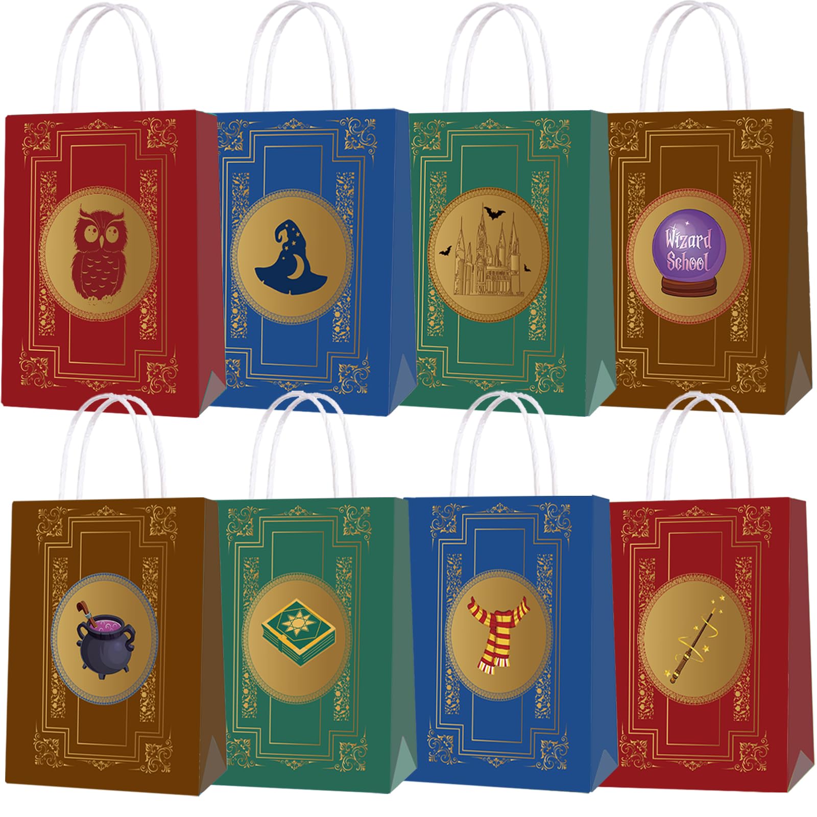 Daapiishuu 16 Pcs Magical Wizard party gift bags, party Candy cookie Bags for Baby Shower Birthday Party Supplies