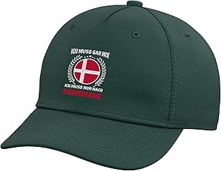 Ich Muss Gar Nix Ich muss nur nach Denmark Reise Adjustable Baseball Hat