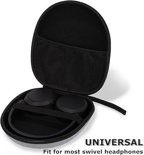 Vista 23 de Ginsco estuche portátil con bolsillo de almacenamiento para Sony MDR-XB950B1, XB650BT, Sennheiser HD202, Bose AE2w, Grado SR80.