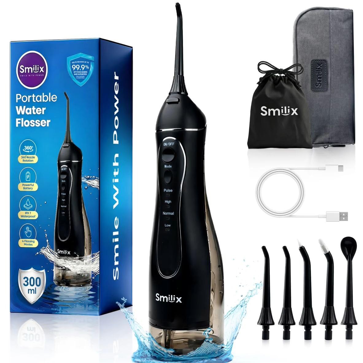 Smilix Cordless Water Flosser - dental care kits | Mubboo