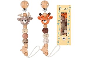 Cute Deer Christmas Pacifier Clips for Boys and Girls