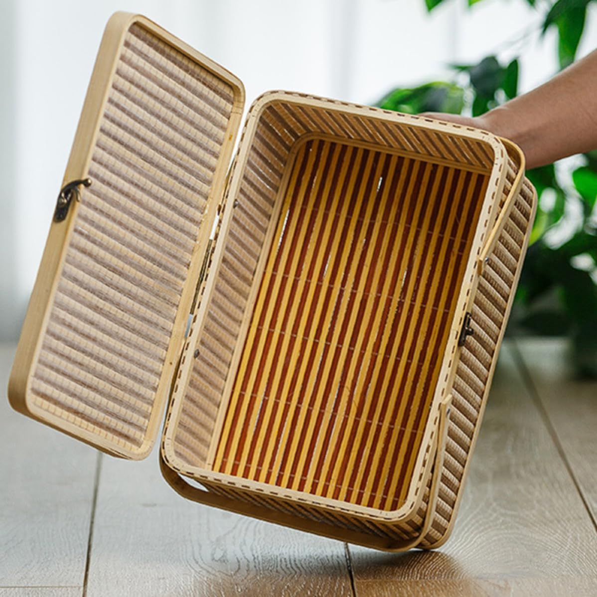 Alipis Delicate Egg Basket with Smooth Edges without Burr, round Shape Handheld Storage Basket for Eggs, Moon Cakes, and Crabs, Elegant Rustic Kitchen Organizer