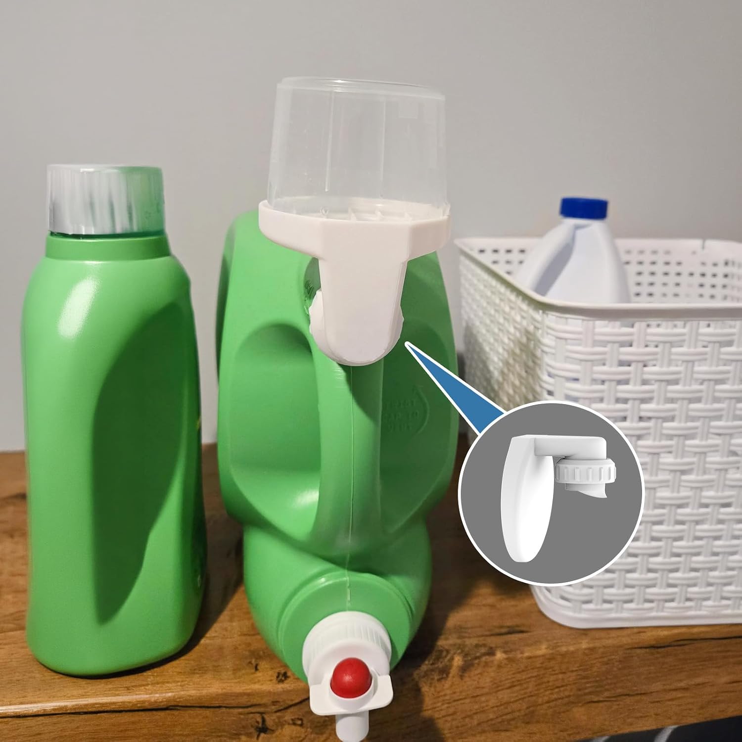 3D-Printed Laundry Detergent Cup Holder with Drain Caddy for Gain (1 Pack)