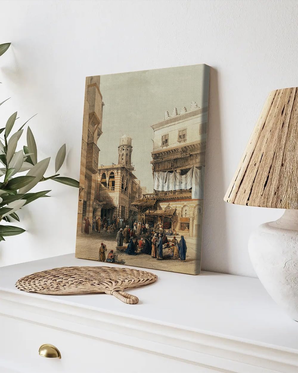 GADGETS WRAP Canvas Gallery Wrap Framed for Home Office Studio Living Room Decoration (9x11inch) - Bazaar of The Coppersmiths Cairo