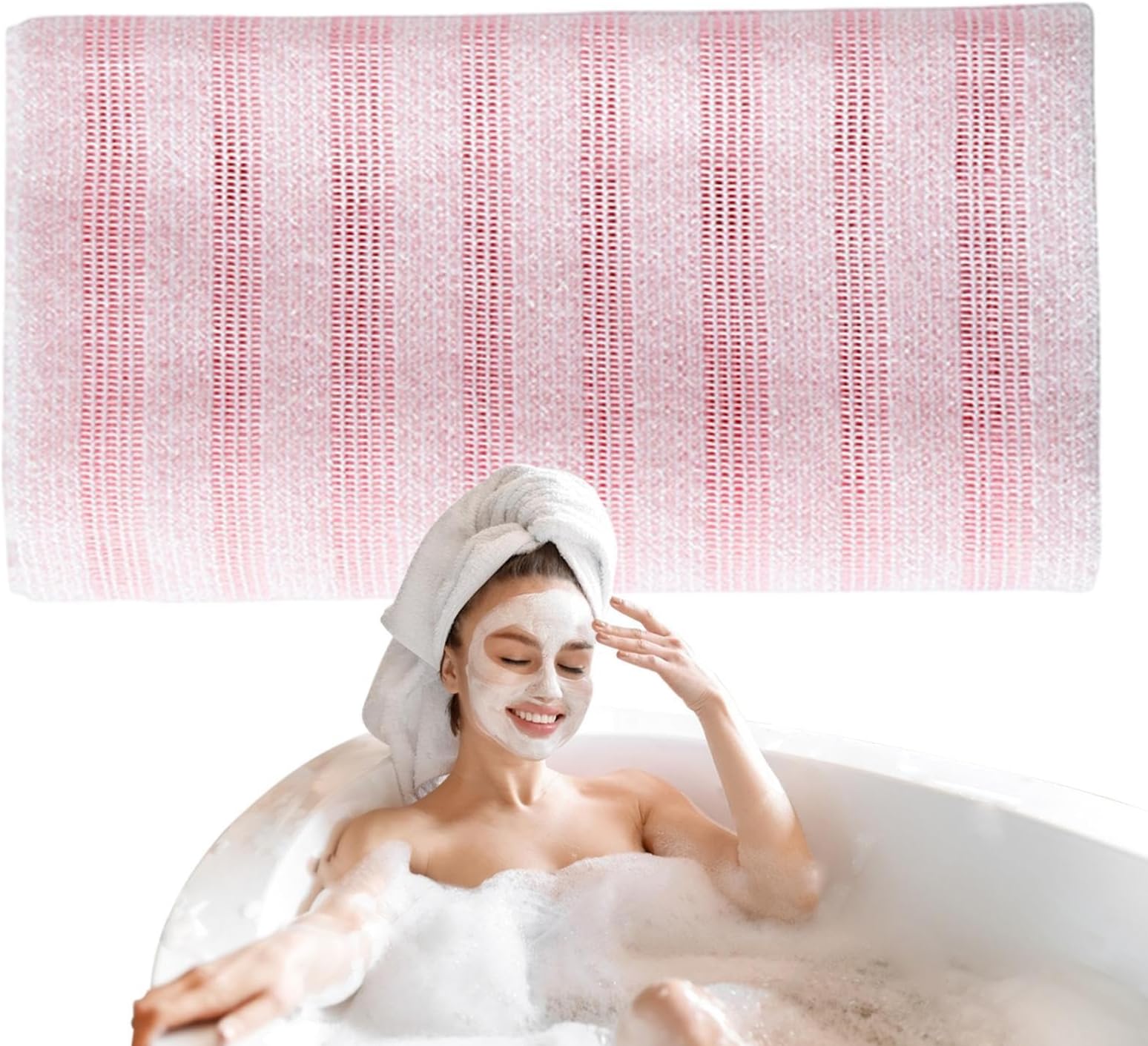 Loop Ocean Towel, Exfoliating Exfoliator, Body Exfoliator Towel, Loop Ocean, Scrubber Exfoliator, Bath Body Scrubber, Washcloth, Suspension Design for Business Trips, Home, Dorm, Travel