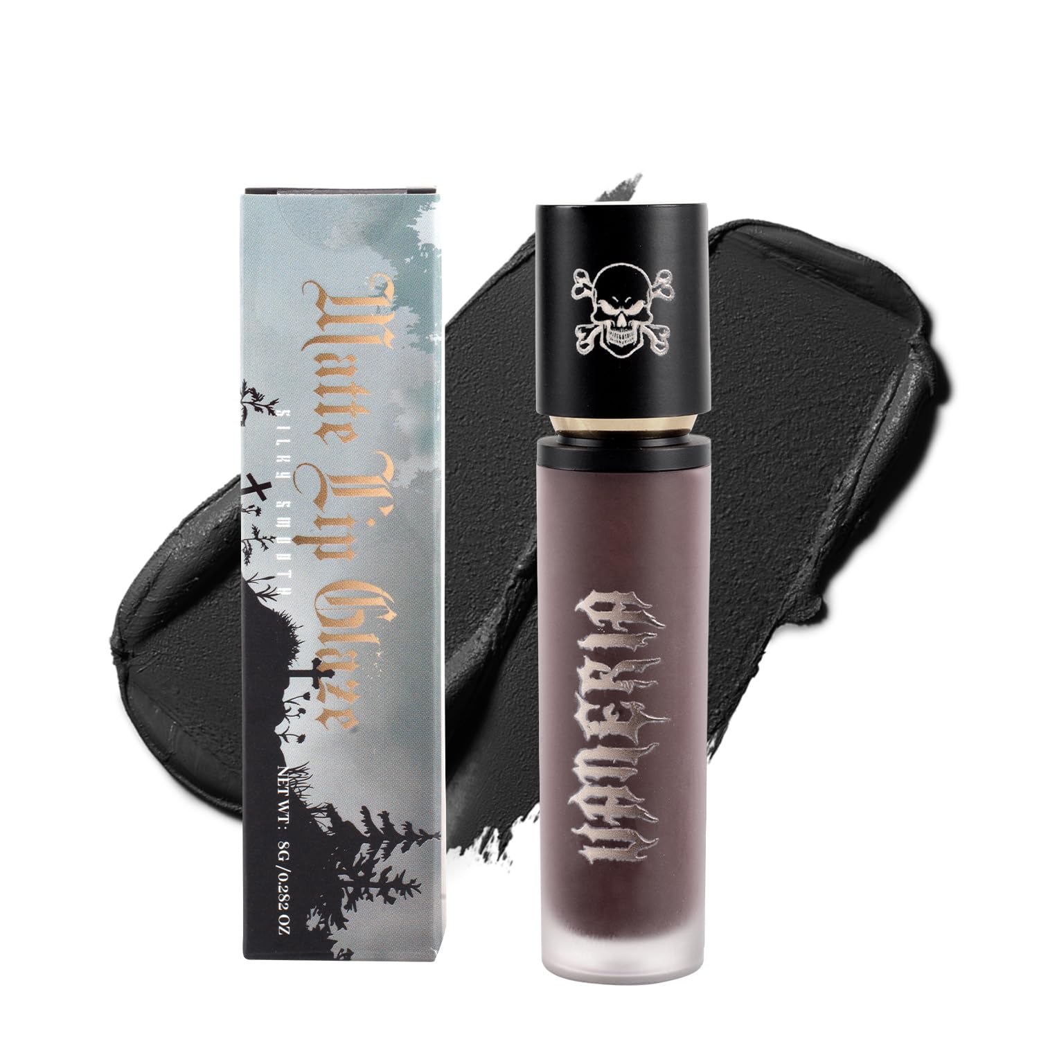 Vaneria Matte Black Liquid Lipstick and Gothic Black Series Lip Gloss