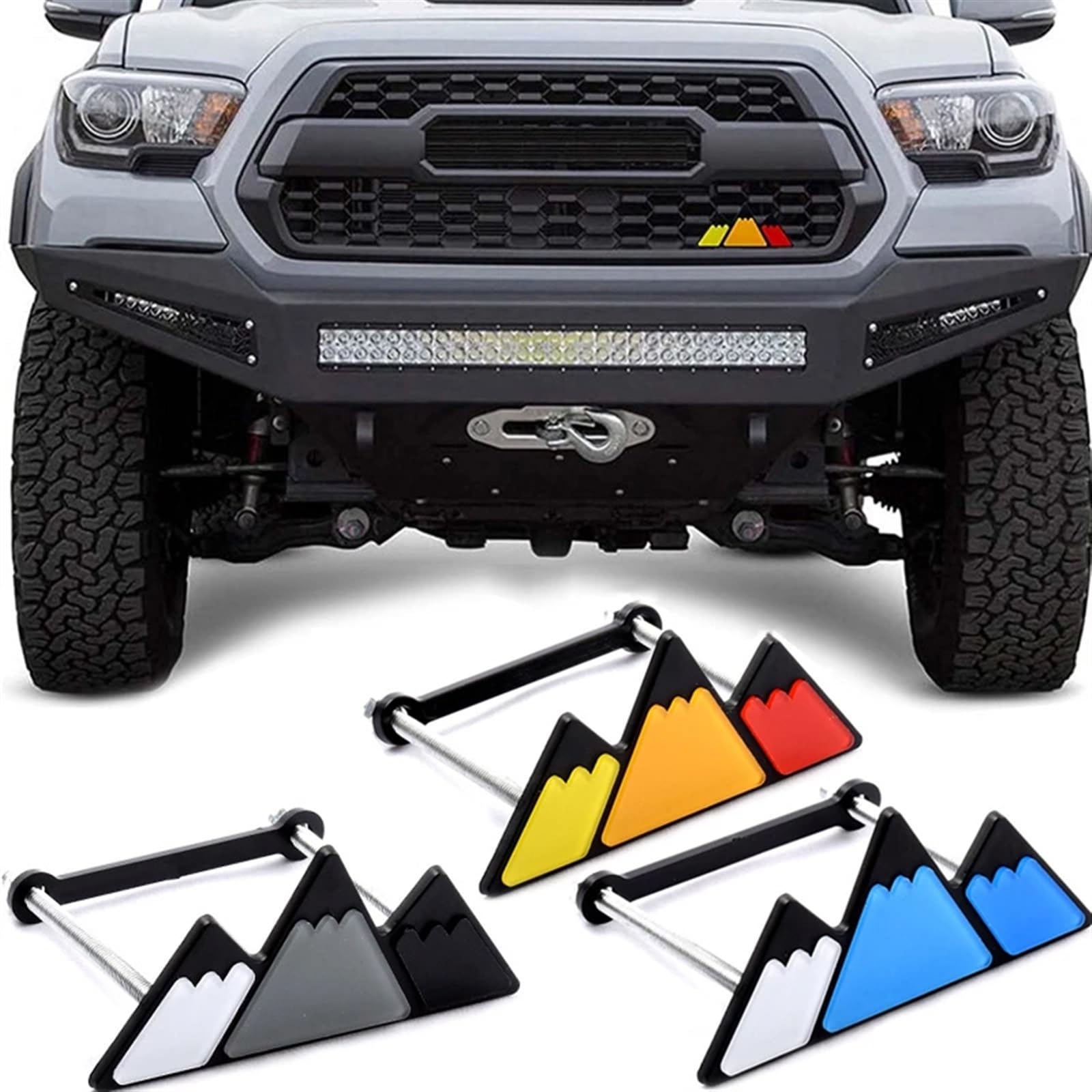 Amazon | 3色グリルバッジエンブレム TRD タコマ タンドラ 4ランナー 