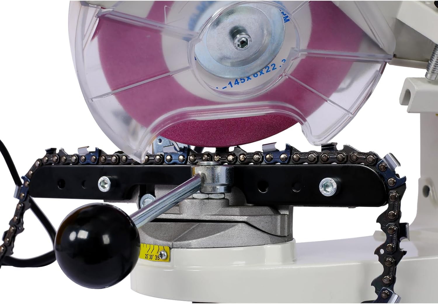 Professional Chainsaw Sharpener Multi-Angle Adjustable Grinder 120V Universal Saw Chain Sharpener for All Chains (Gray)