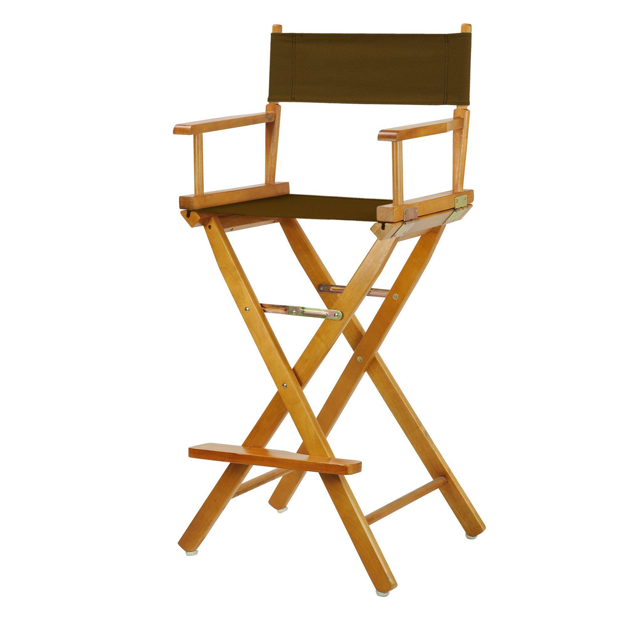 Casual Home 230-05/021-45 Director Chair 30" - Bar Height Honey OakFrame/Brown Canvas
