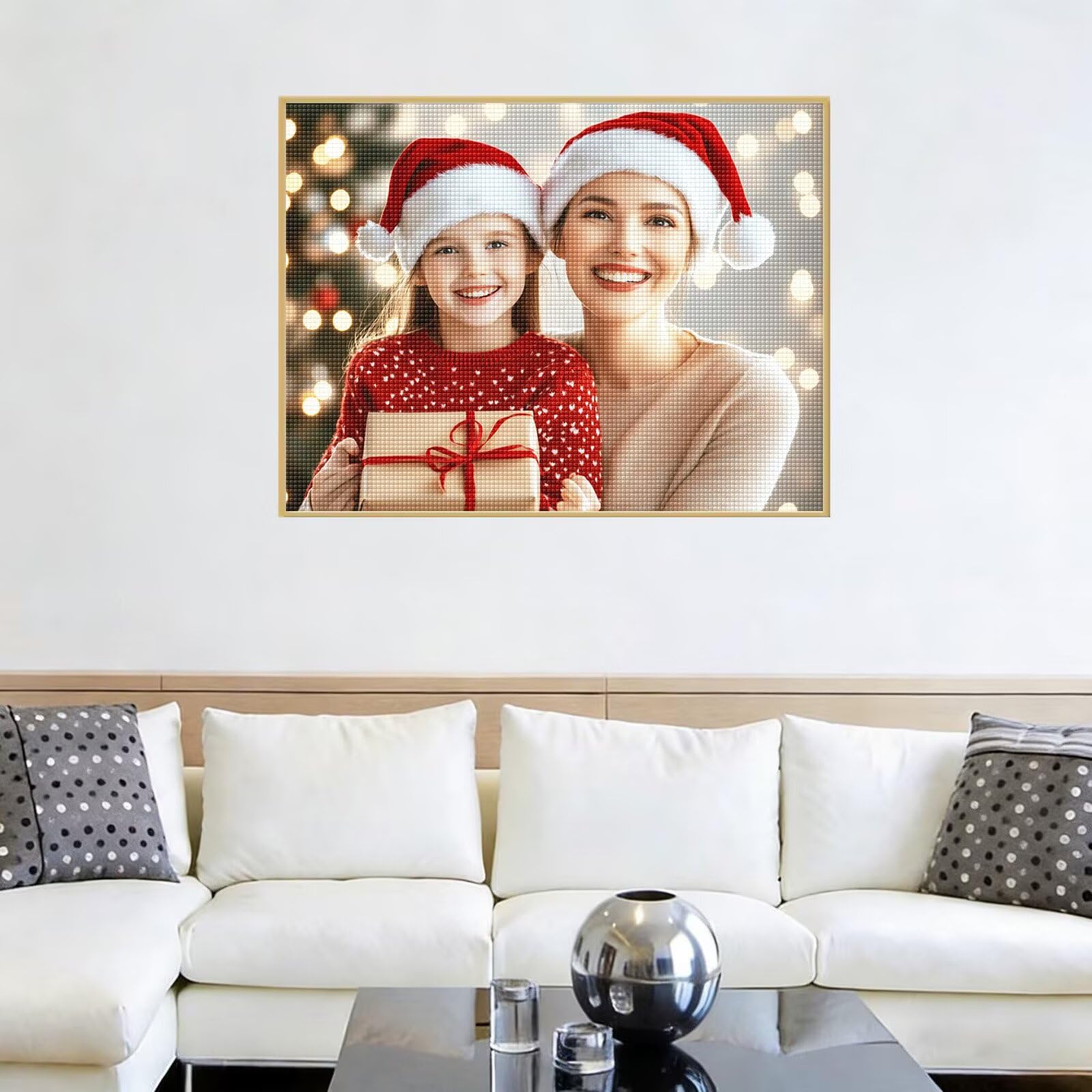Niestandardowe malowanie diamentowe, 5D diamentowe malowanie dostosować, DIY kreatywne hobby dorośli konfigurowalne zdjęcie krajobraz rodziny pary, zestaw do haftu diamentowego płótno dla dorosłych 80
