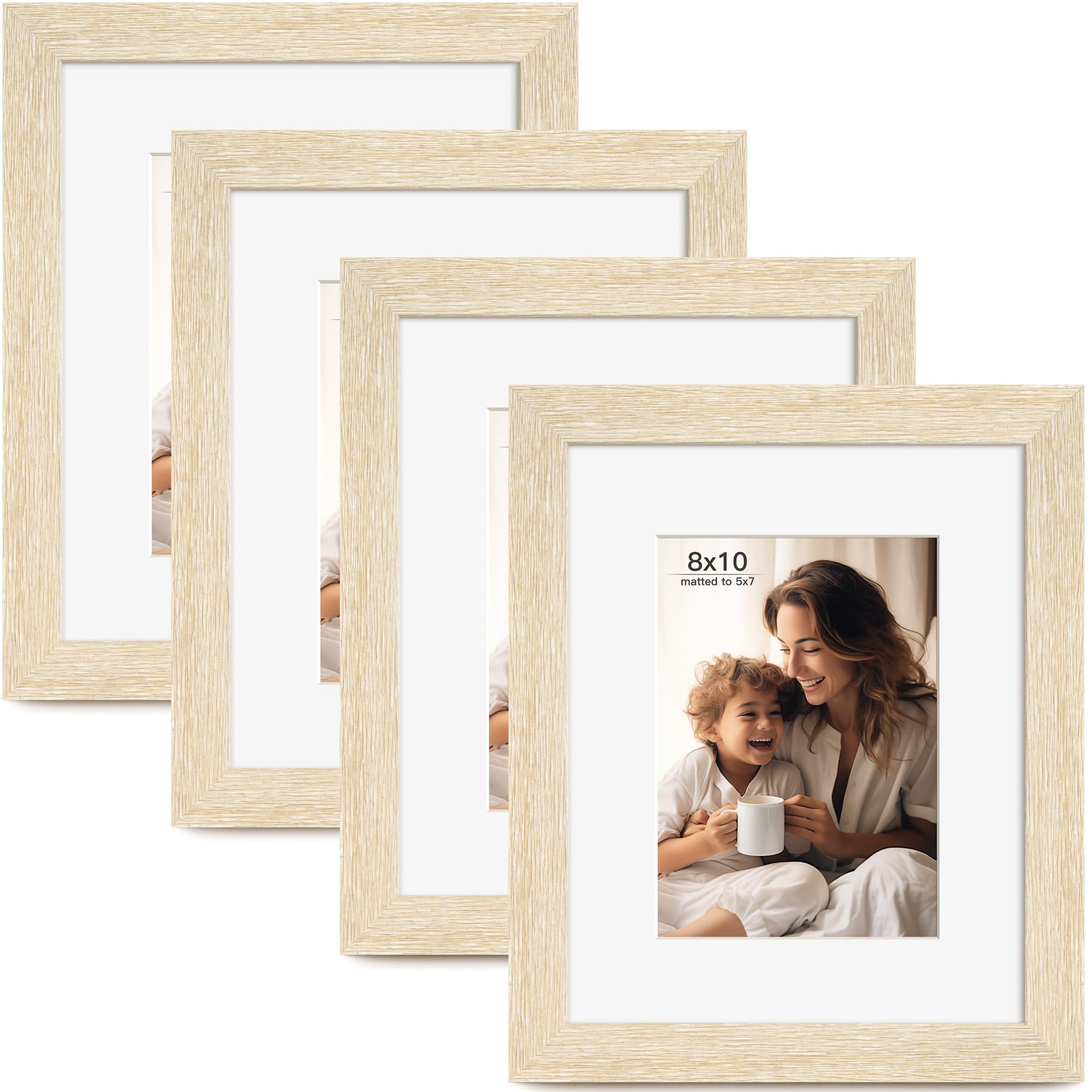 Amazon.com - FinalFind 8x10 Picture Frame with Mat for 5x7, Set of